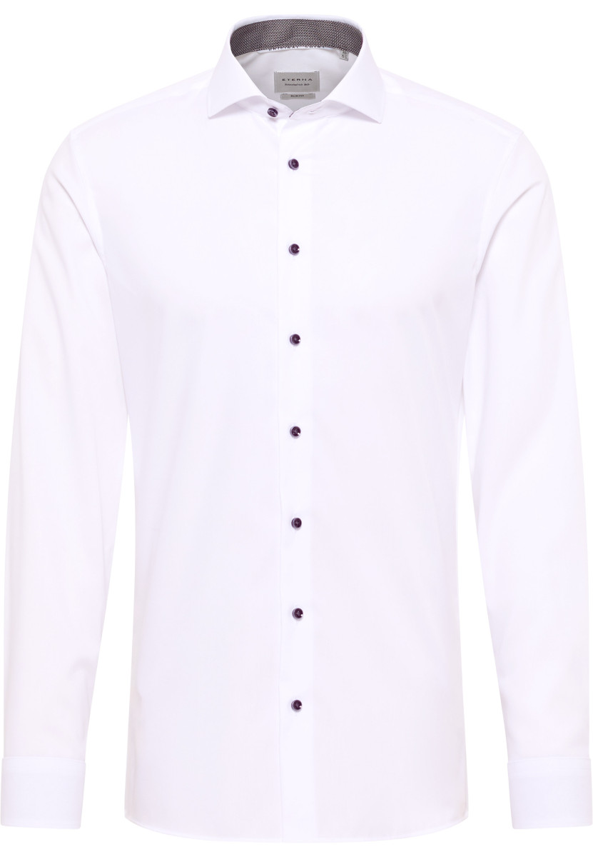 Eterna Slim Fit: Hemd - weiß (00)