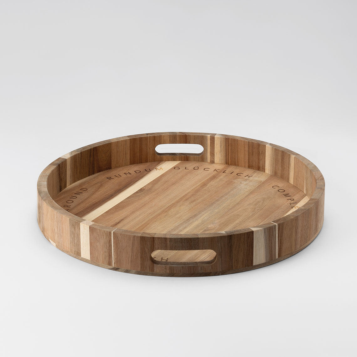 Räder Wooden tray (D.40.5cm, H.5cm) - brown (0)