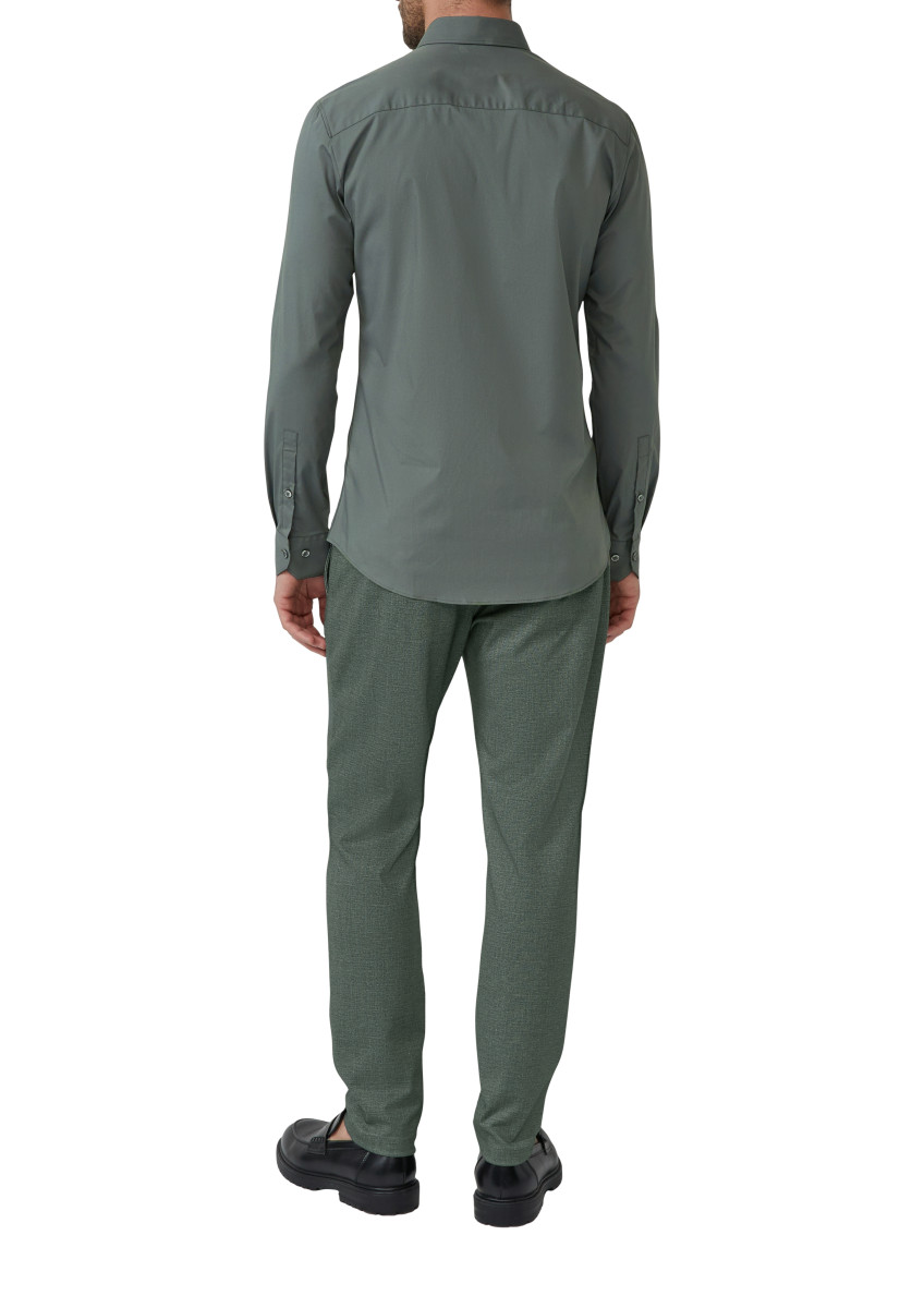 s.Oliver Black Label Tailored Fit: Baumwollstretch-Hemd mit Kentkragen - blau (6262)