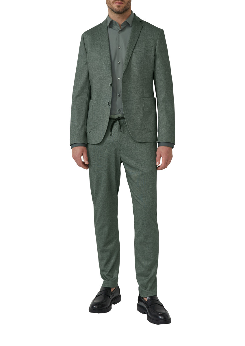 s.Oliver Black Label Tailored Fit: Baumwollstretch-Hemd mit Kentkragen - blau (6262)