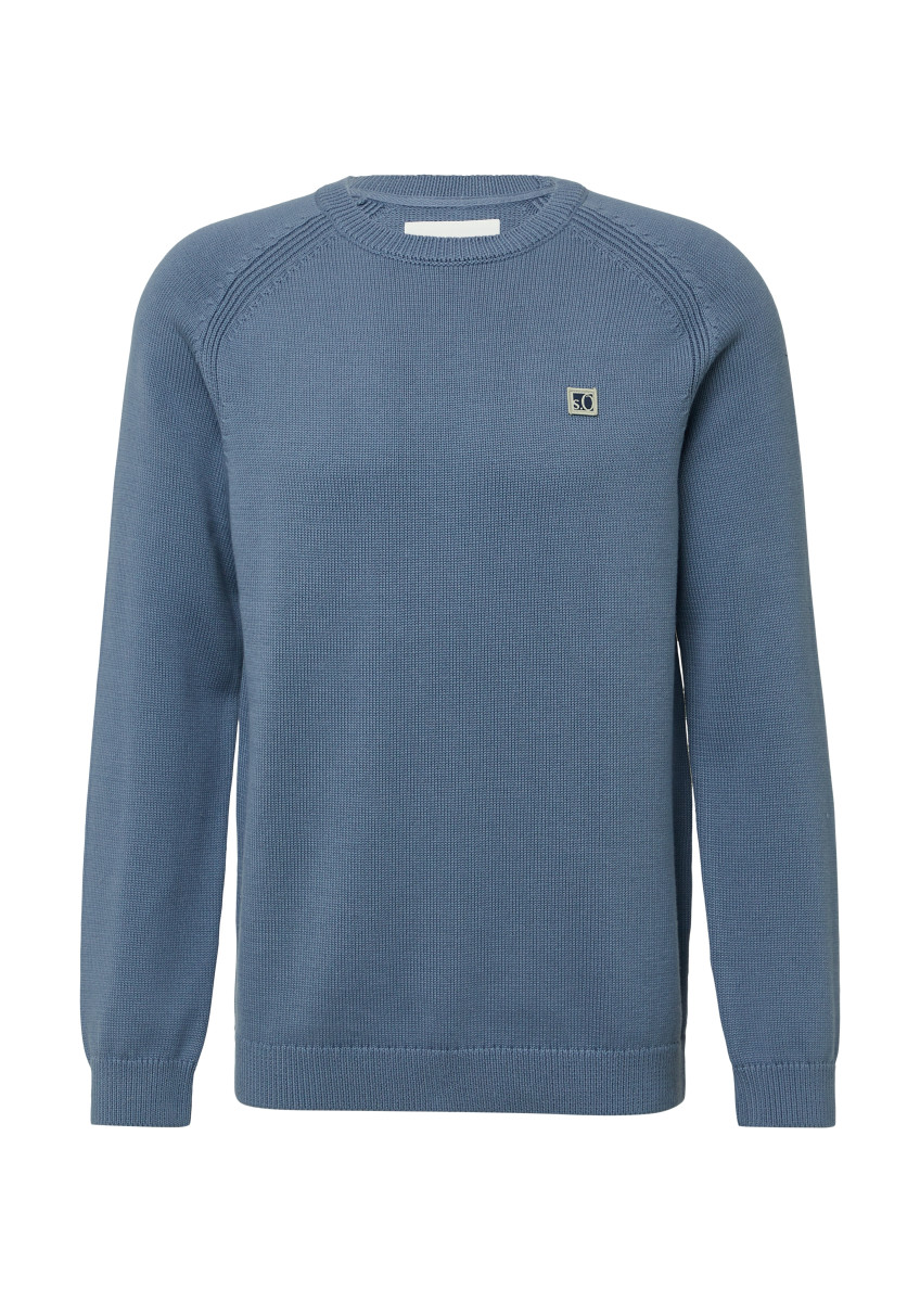 s.Oliver Red Label Strick-Pullover mit Crew Neck - blau (5363)