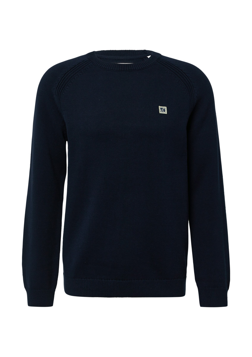 s.Oliver Red Label Strick-Pullover mit Crew Neck - blau (5978)