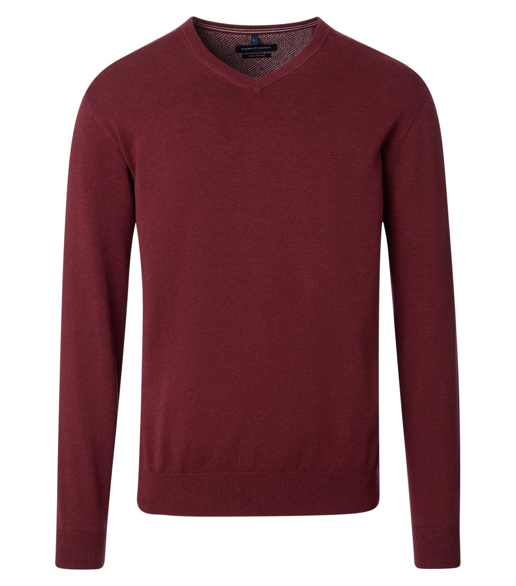 Casamoda V-neck jumper - red (485)