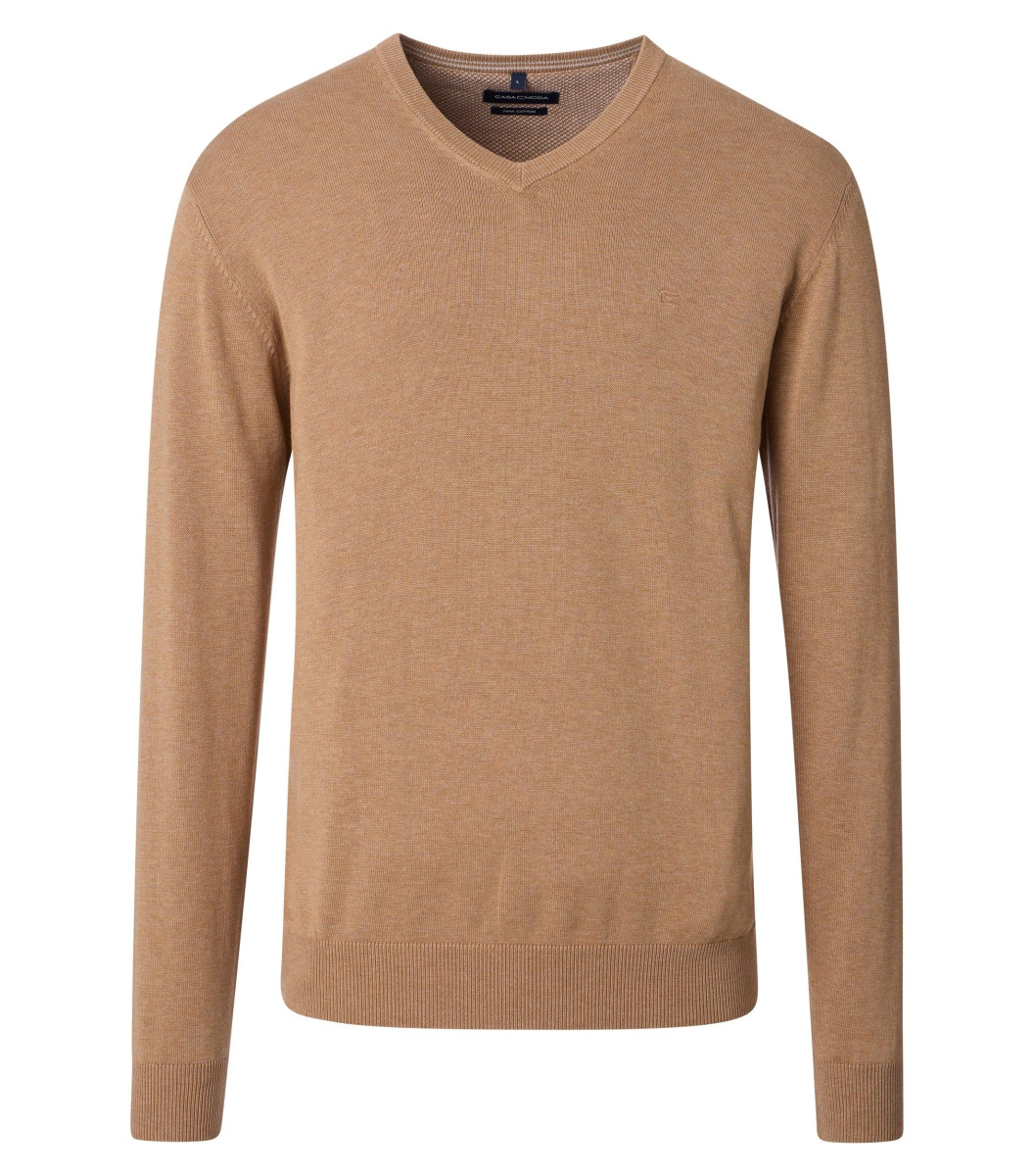 Casamoda V-neck jumper - brown (630)