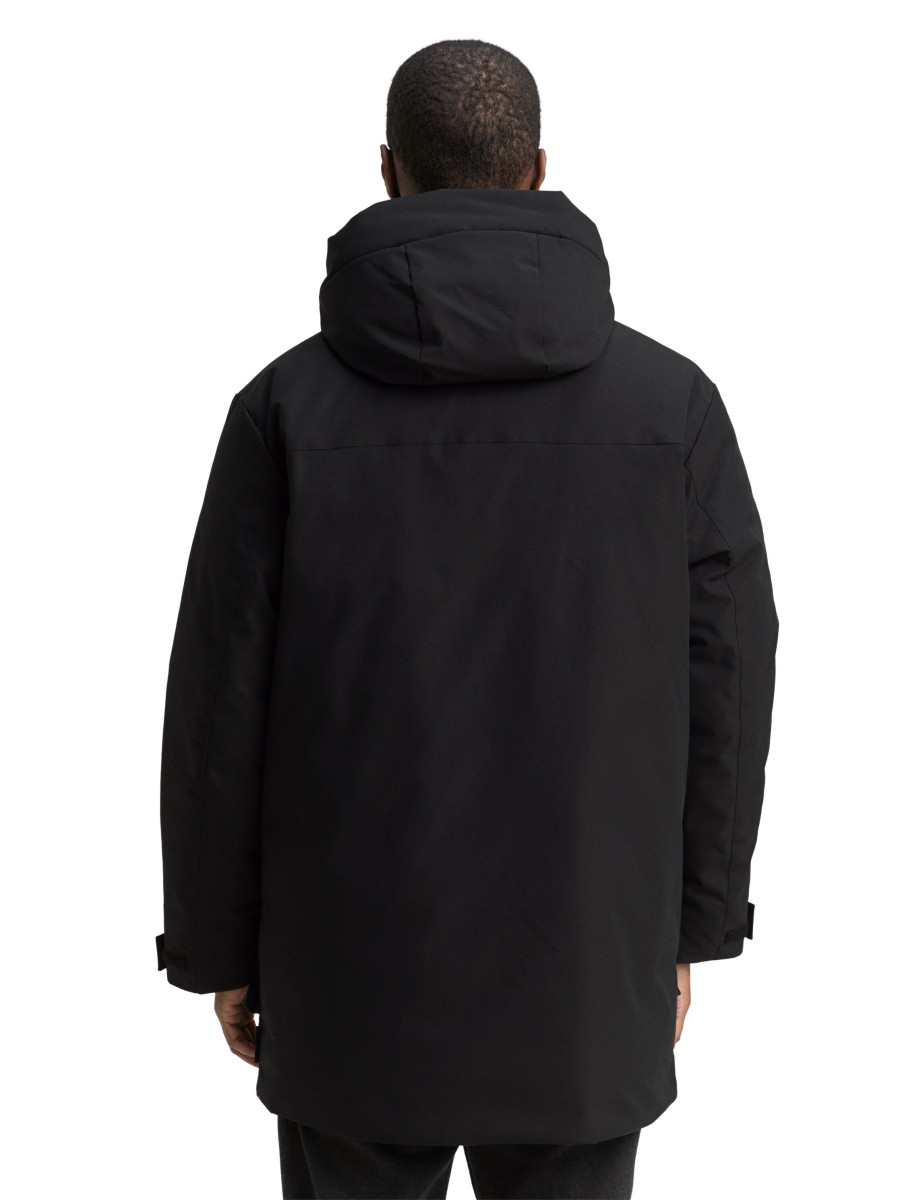 Tom Tailor Denim Arctic Parka mit abnehmbarer Kapuze - schwarz (29999)