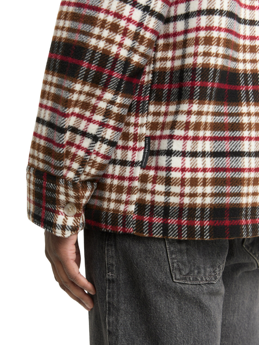 Tom Tailor Denim Karierte Hemdjacke - braun (39005)