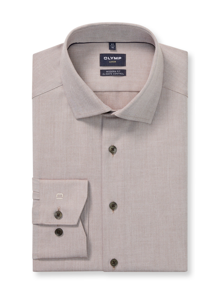 Olymp Modern Fit : Businesshemd - braun (27)