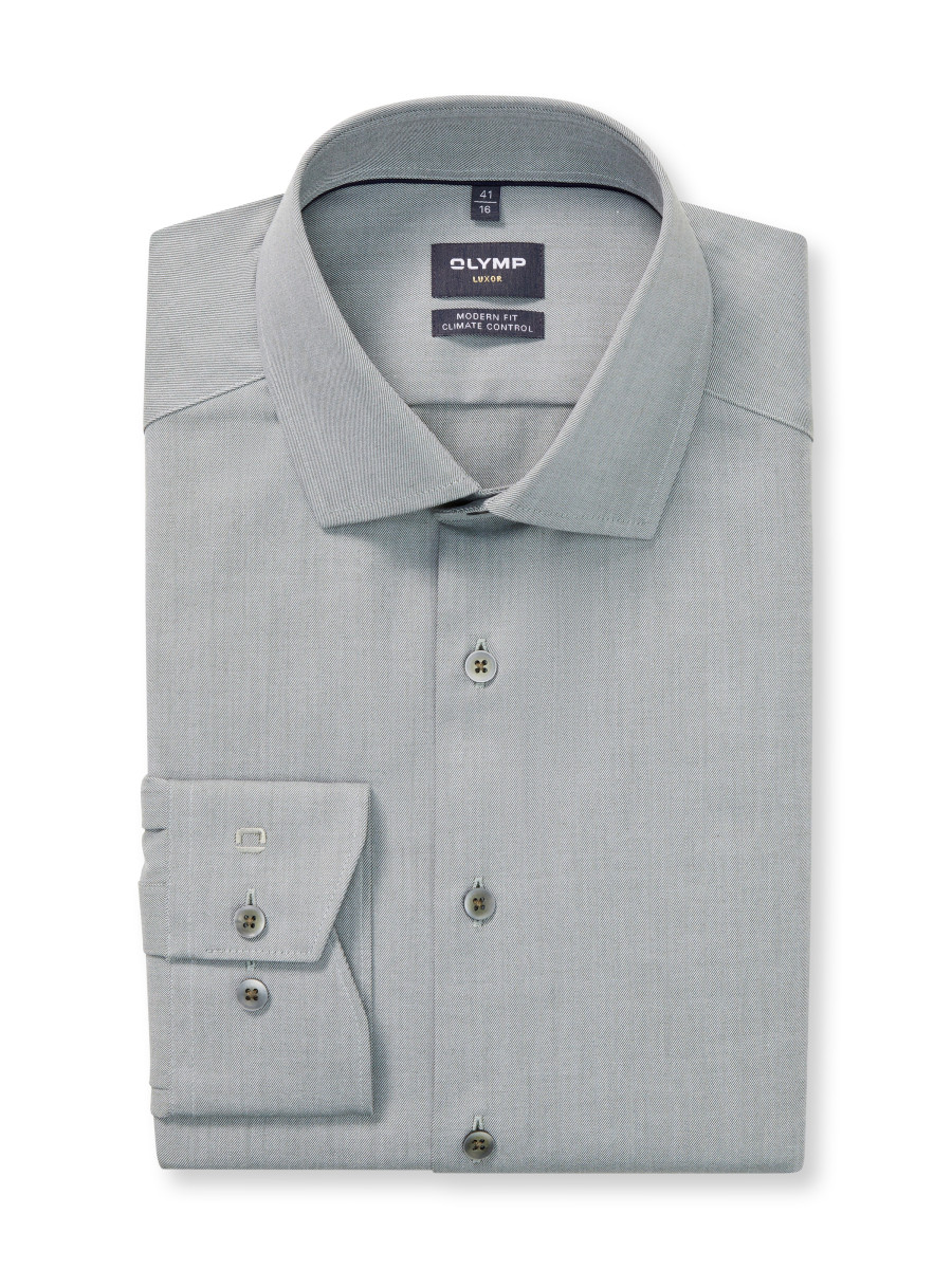 Olymp Modern Fit : Businesshemd - grün (46)