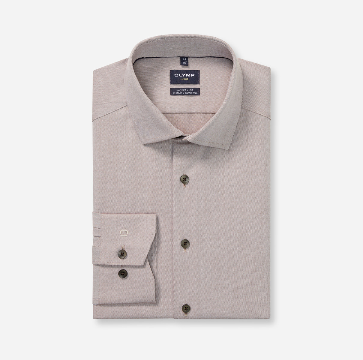 Olymp Modern Fit : Businesshemd - braun (27)