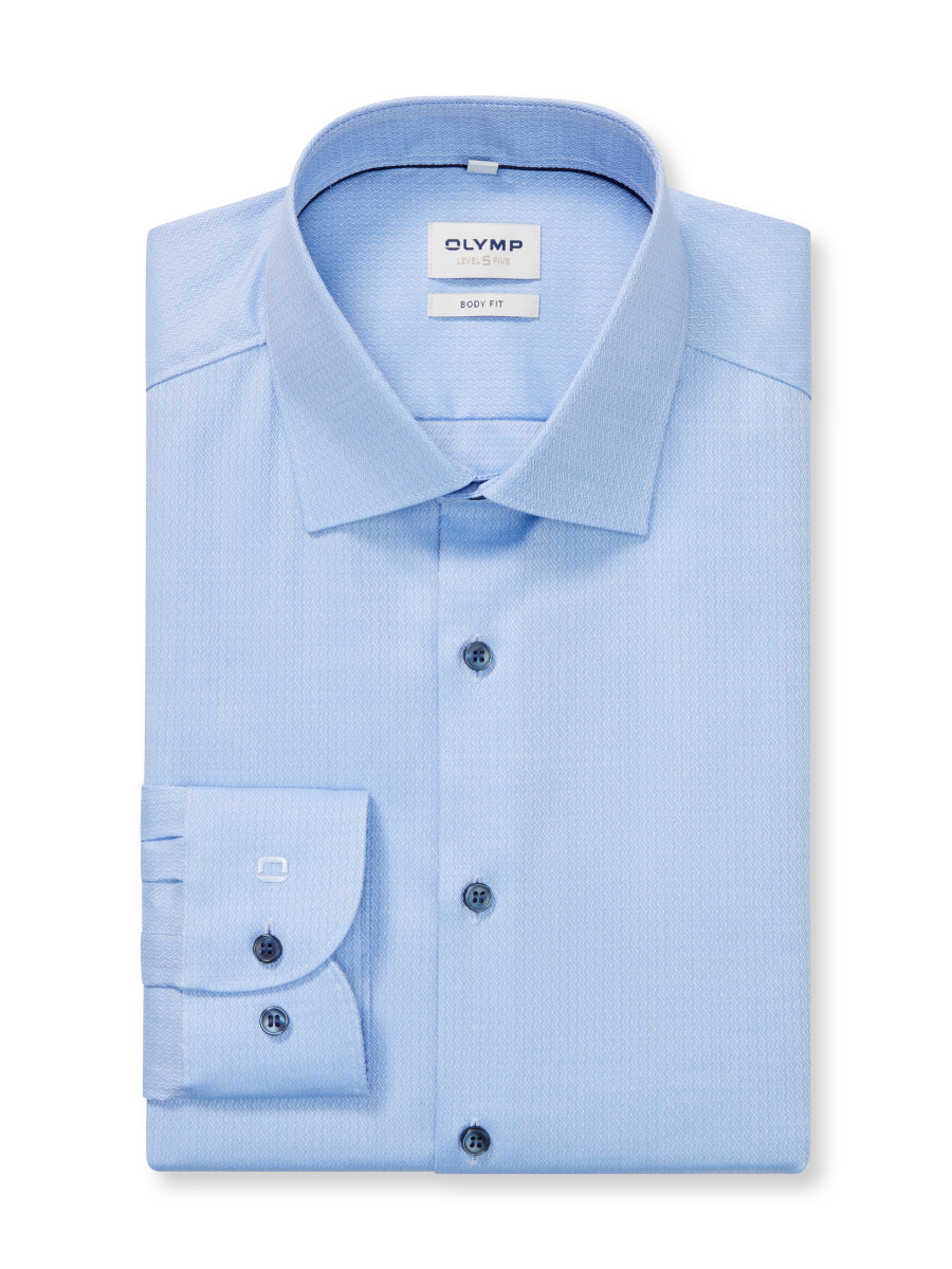 Olymp Body Fit: Business Shirt - blue (11)