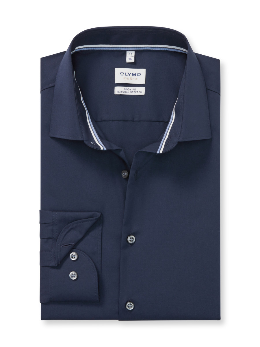 Olymp Body Fit: Business Shirt - gray (08)