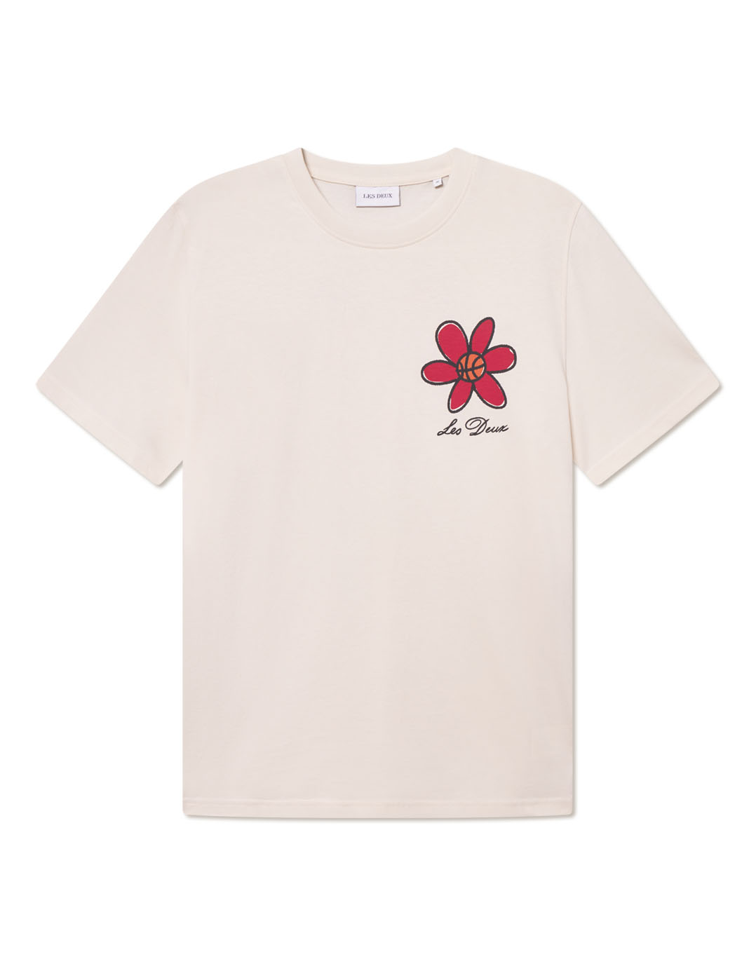 Les Deux T-Shirt - Flower Basket - beige (215)