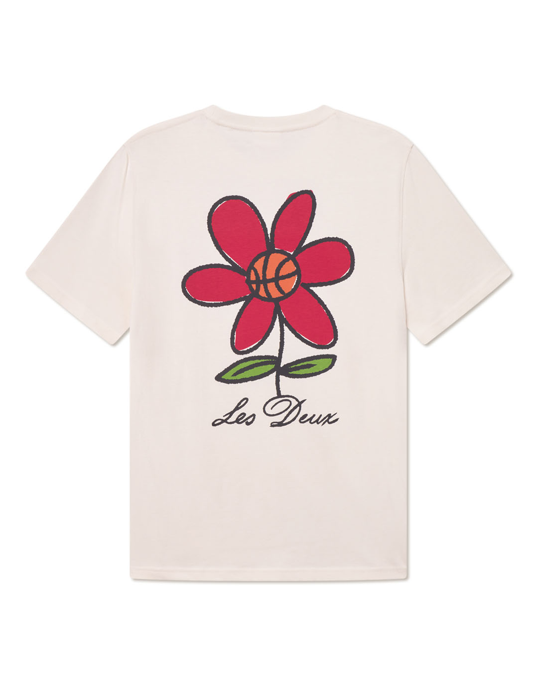 Les Deux T-Shirt - Flower Basket - beige (215)