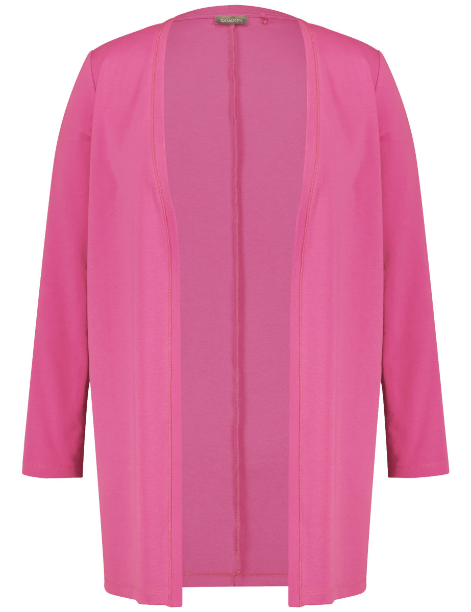 Cardigan Samoon Strickjacke GrÃ¼n Samoon Cardigan Violet/pink