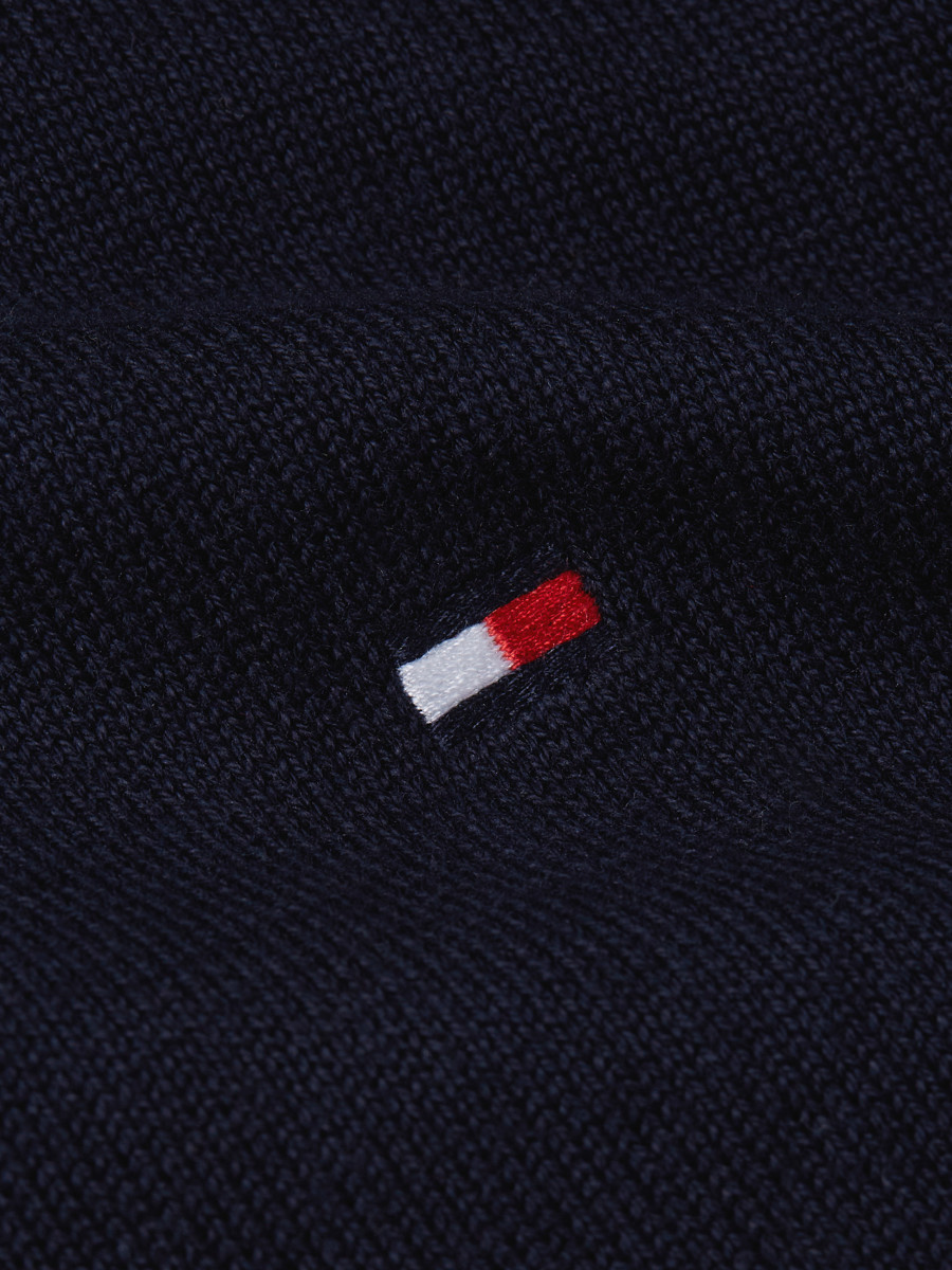 Tommy Hilfiger Reißverschluss-Pullover mit Mock Neck - blau (DW5)