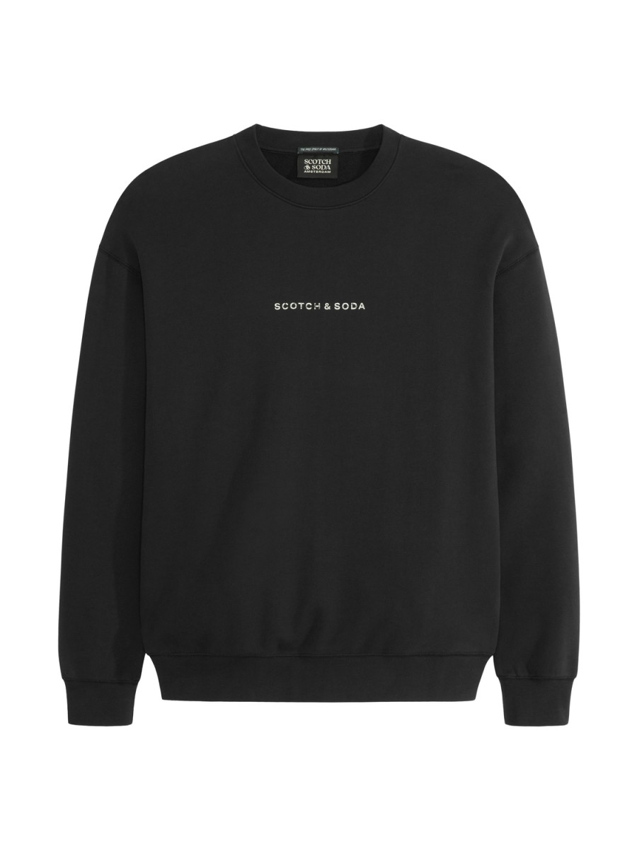 “Scotch & Soda” プリントコットンスウェット Black/Multi Scotch & Soda” プリントコットンスウェット Black/Multi