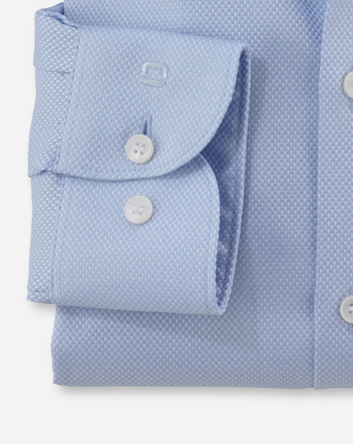 Olymp Body fit: Shirt - blue (11)