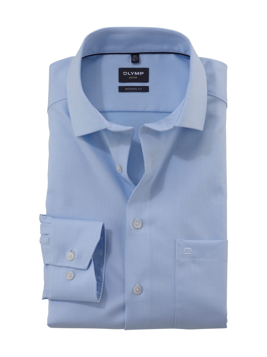 Olymp Modern fit: Shirt - blue (11)