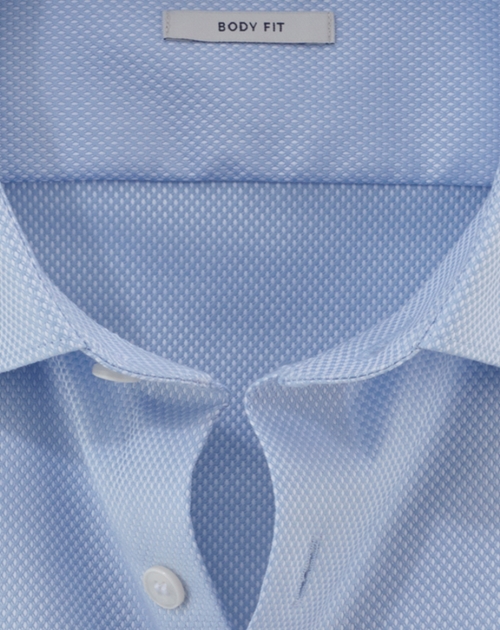 Olymp Body fit: Shirt - blue (11)