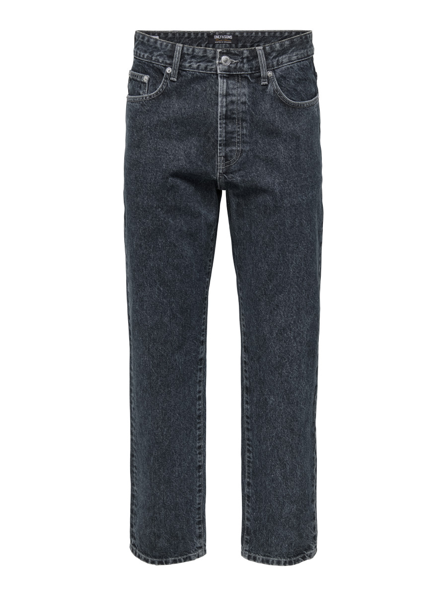 Only & Sons Jeans - Onsedge Straight Ebony - grau (282738)