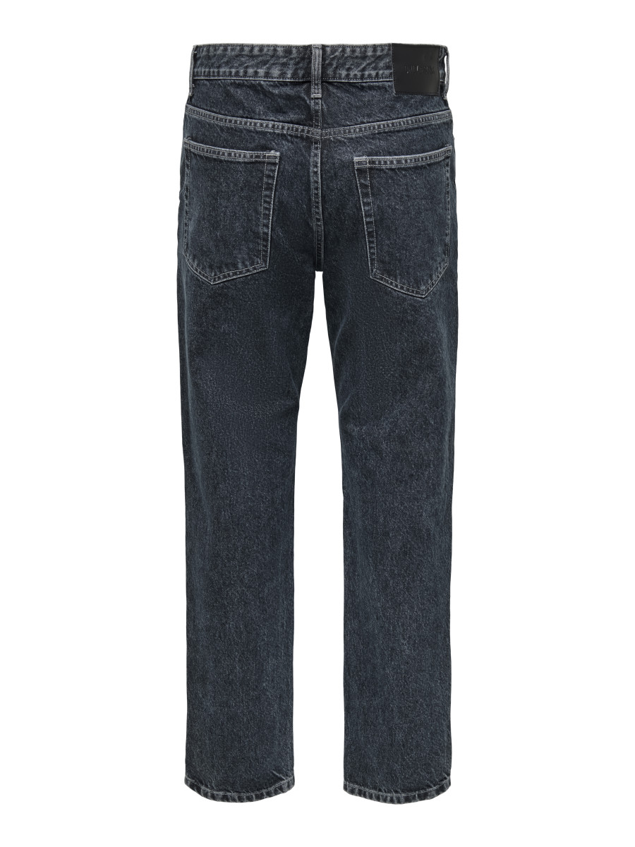 Only & Sons Jeans - Onsedge Straight Ebony - grau (282738)