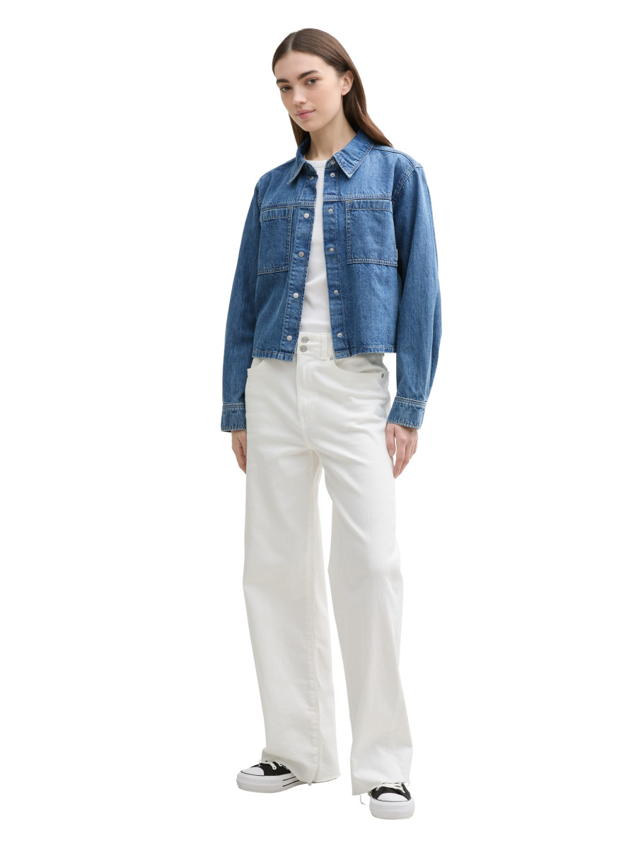 Tom Tailor Denim Chemise en jean boxy fit bleu (10118) S