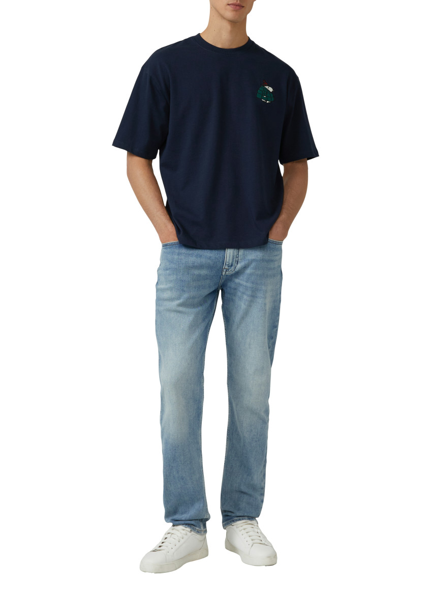 s.Oliver Red Label T-Shirt mit Peanuts-Artwork im Relaxed Fit - blau (59D2)