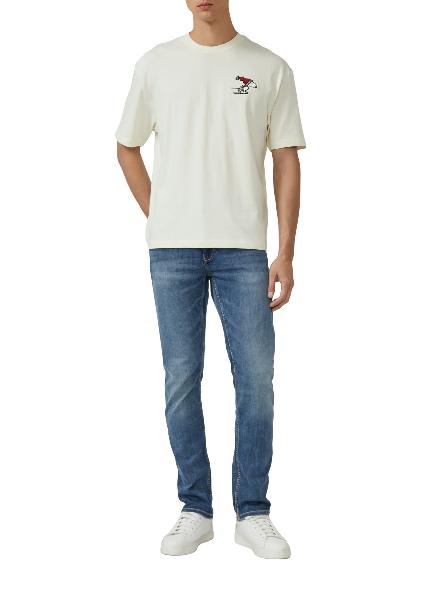 s.Oliver Red Label T-Shirt mit Peanuts-Artwork im Relaxed Fit - weiß (03D4)