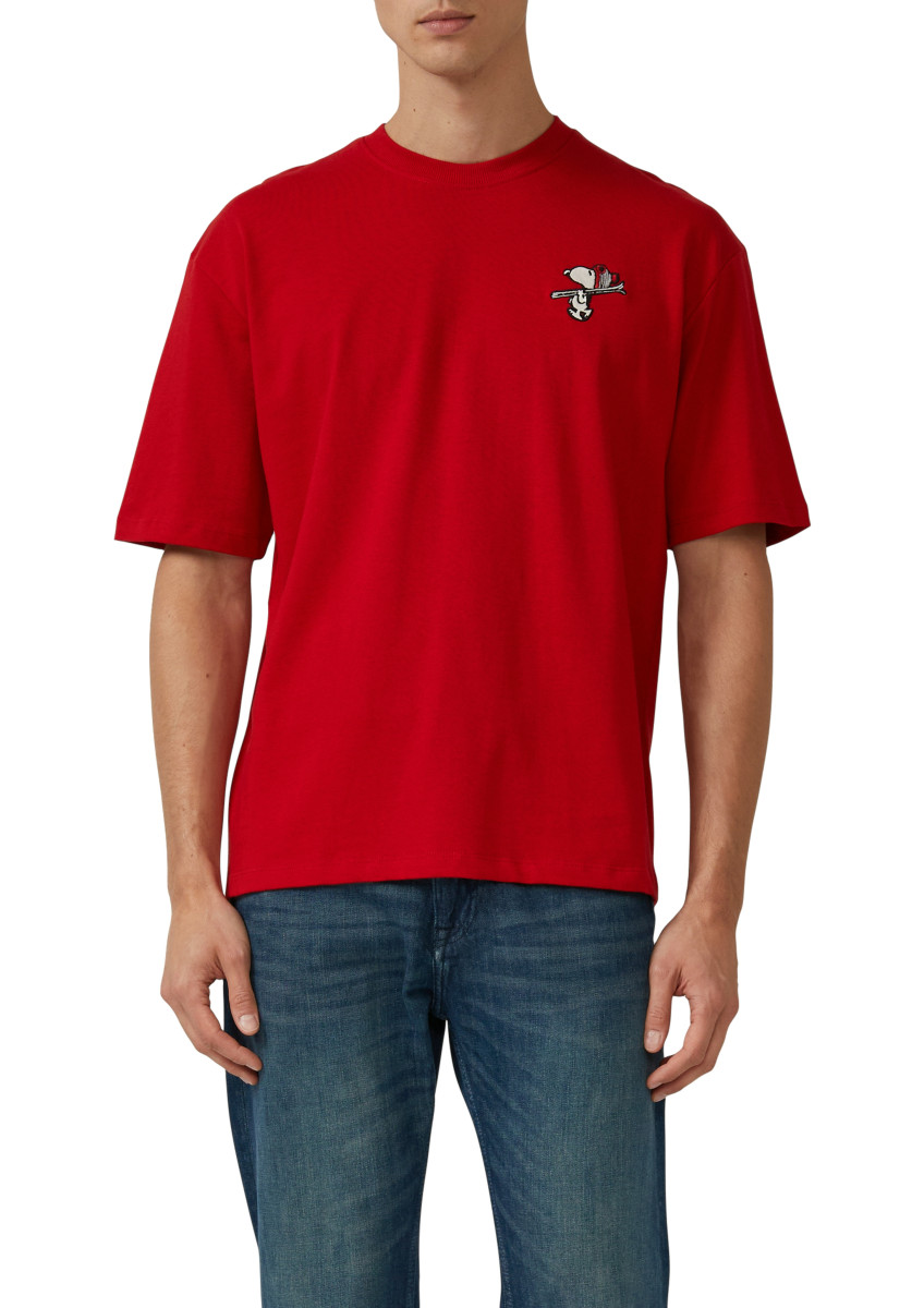 s.Oliver Red Label T-Shirt mit Peanuts-Artwork im Relaxed Fit - rot (33D1)