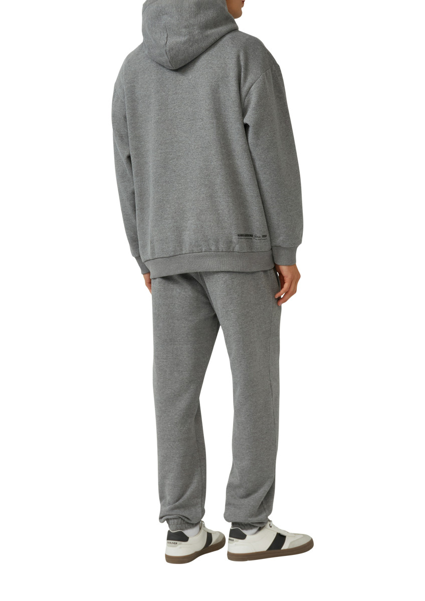 s.Oliver Red Label Kapuzen-Sweatshirt im Relaxed Fit mit Peanuts-Artwork - grau (97D3)