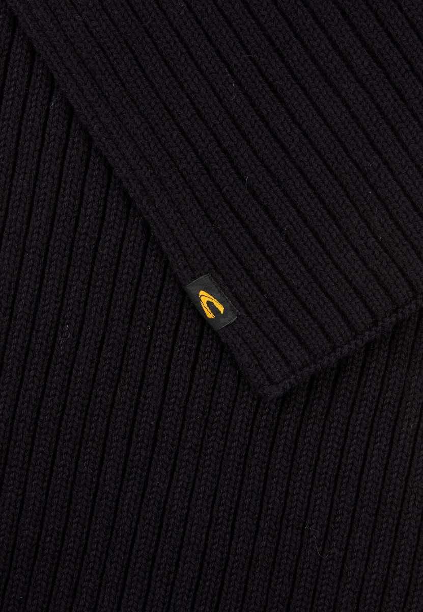 Camel active Schal aus Baumwoll-Mix - schwarz (88)