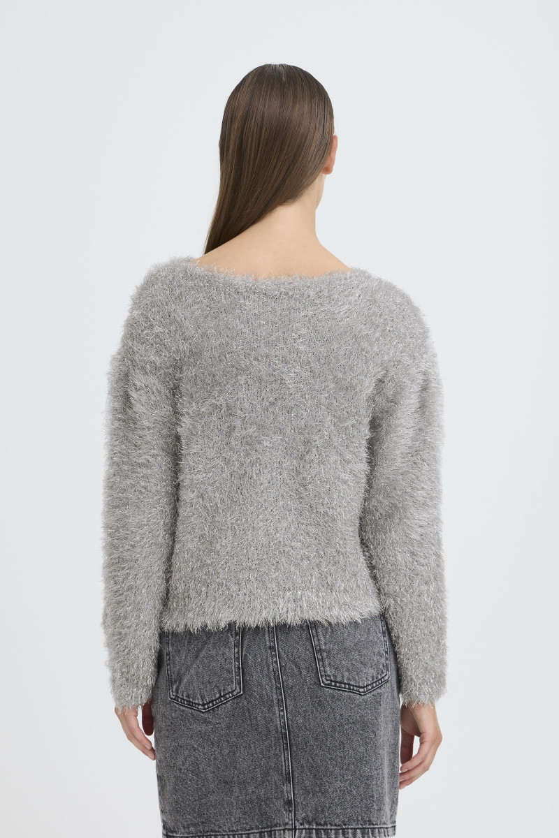 ICHI Pullover - Ihblizi - silver (145002)