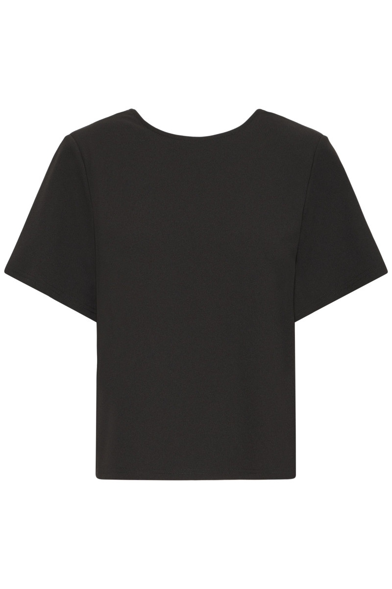 ICHI Shirt mit Knoten - Ihmatine - schwarz (194008)