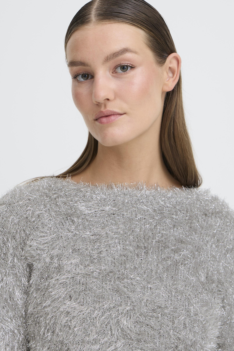 ICHI Pullover - Ihblizi - silver (145002)
