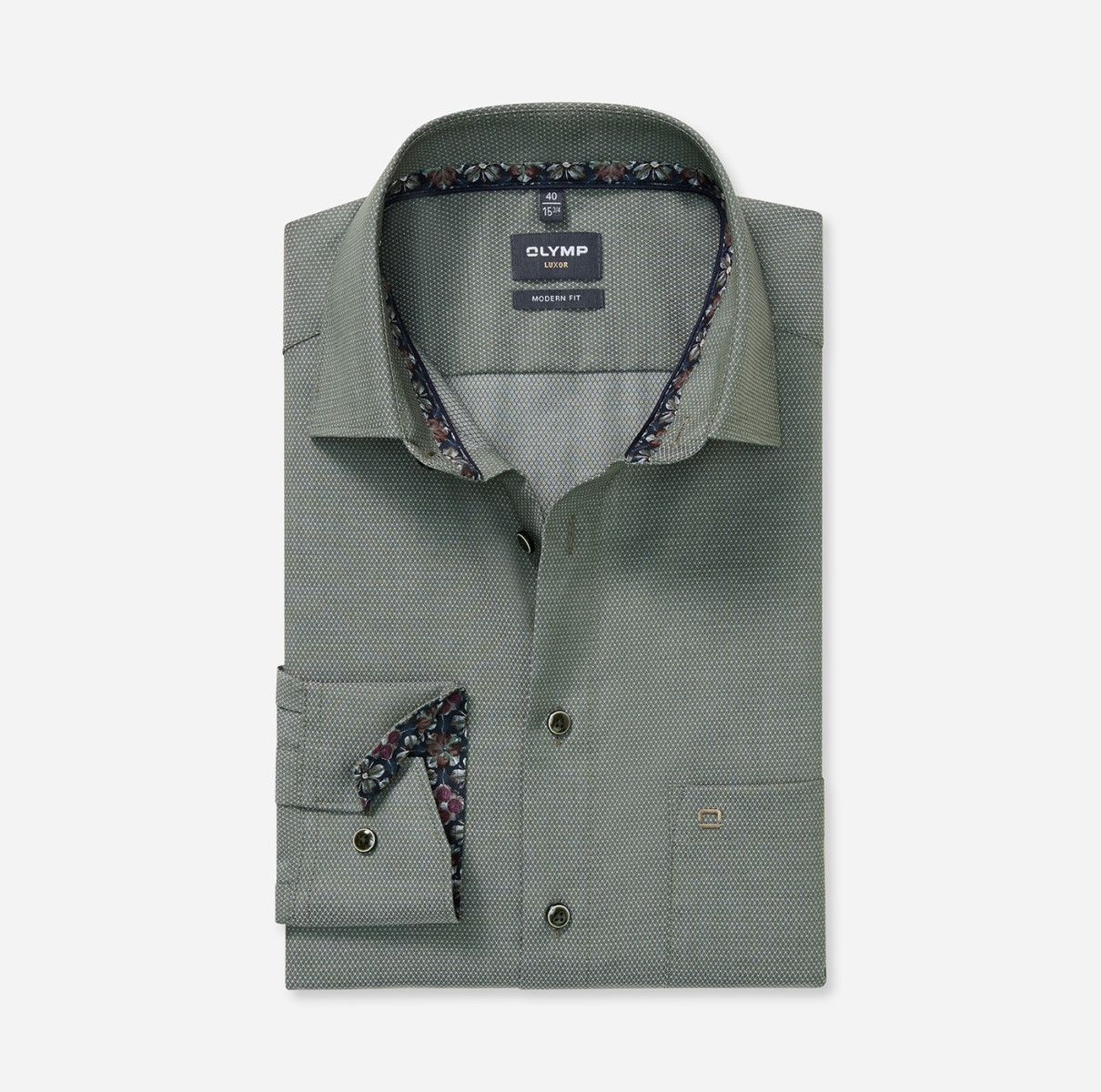 Olymp Modern Fit: Business Shirt - green (48)