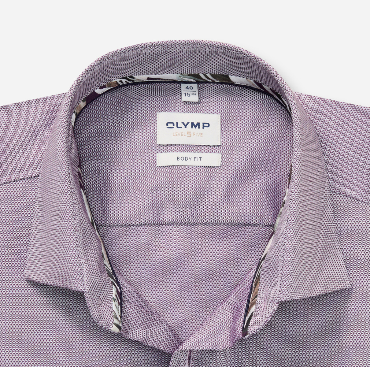Olymp Body Fit: Businesshemd - violet (98)