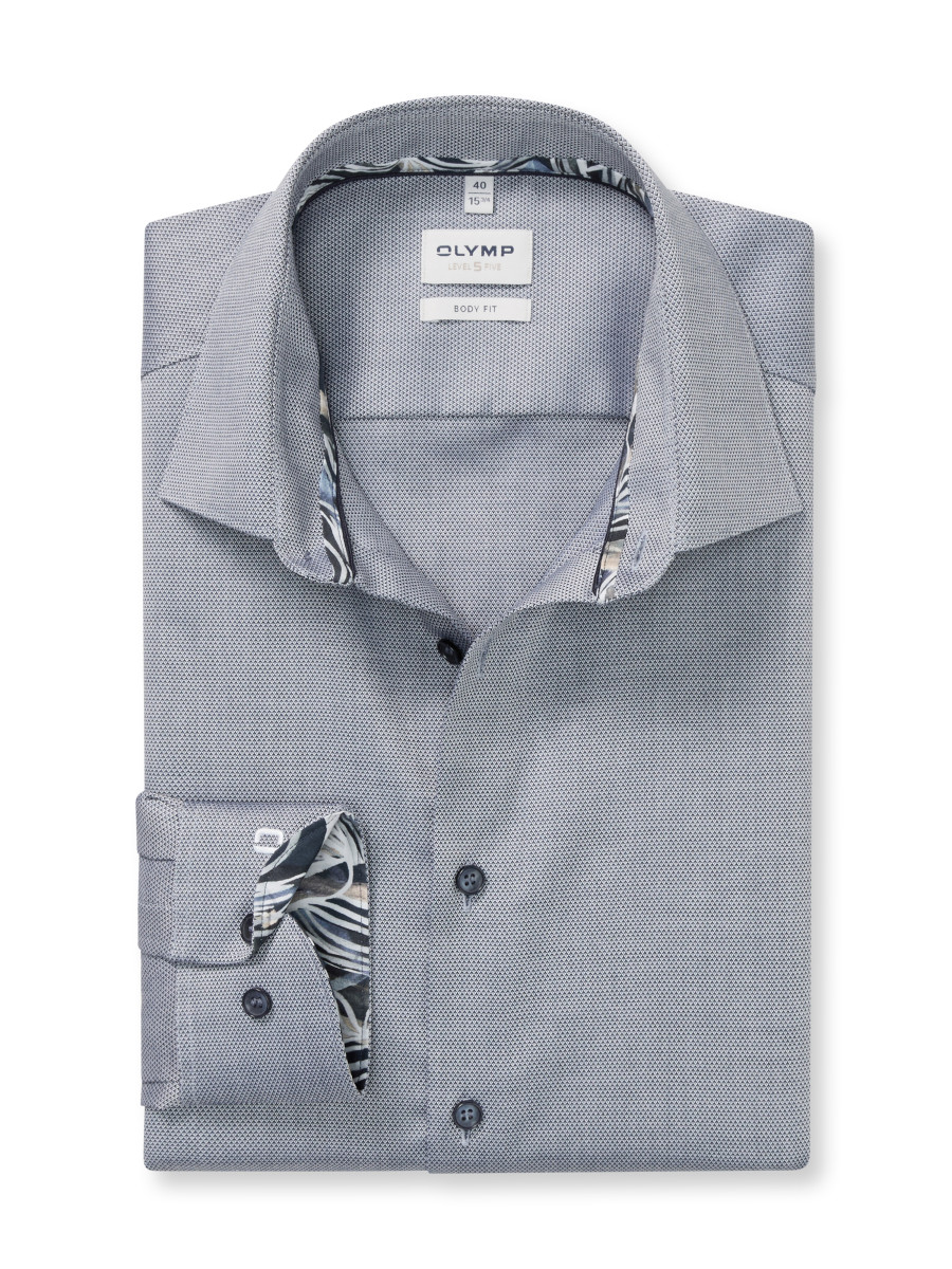 Olymp Body Fit: Businesshemd - blau (18)