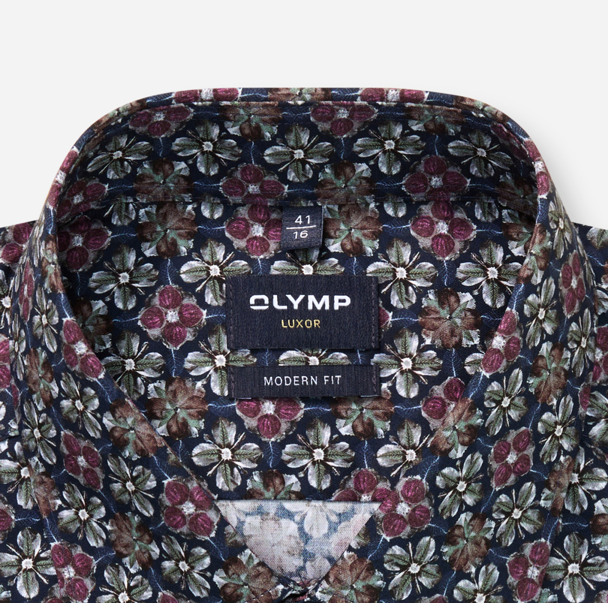 Olymp Modern Fit: Businesshemd - blau/lila (18)