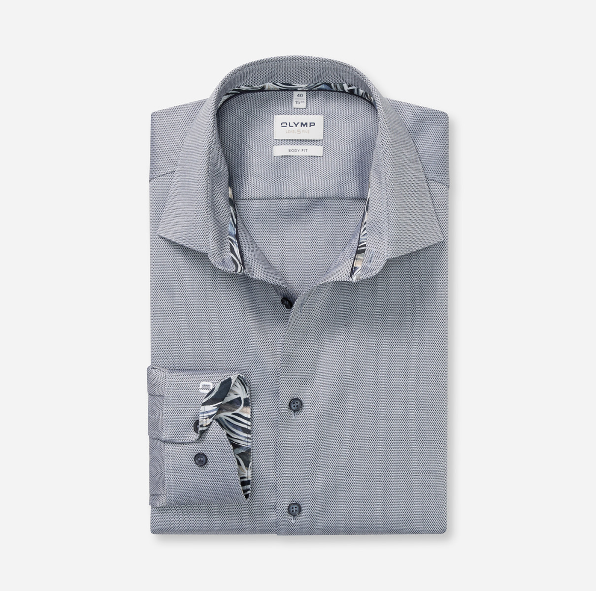 Olymp Body Fit: Businesshemd - blau (18)