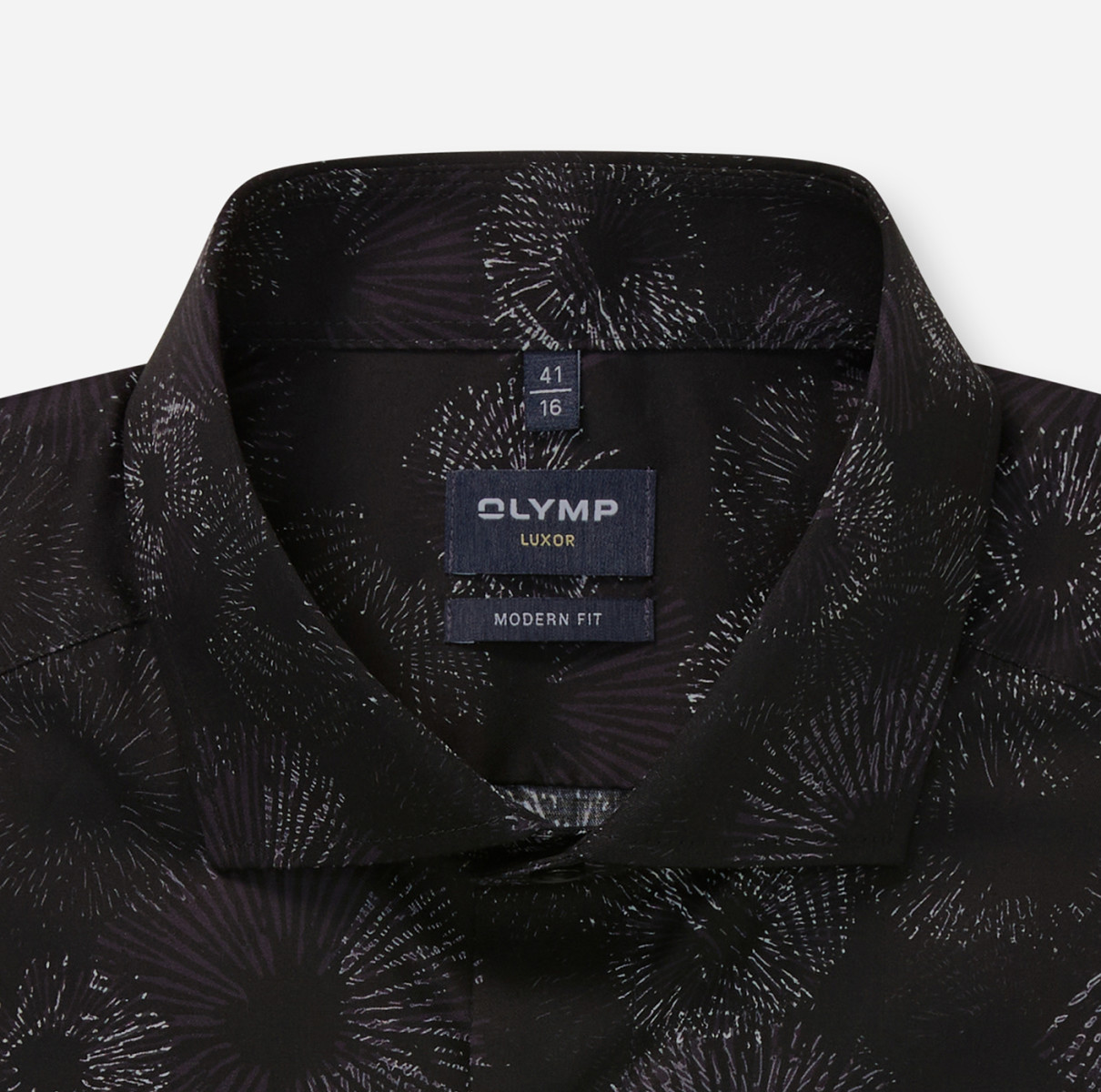 Olymp Modern Fit: Businesshemd - schwarz (68)