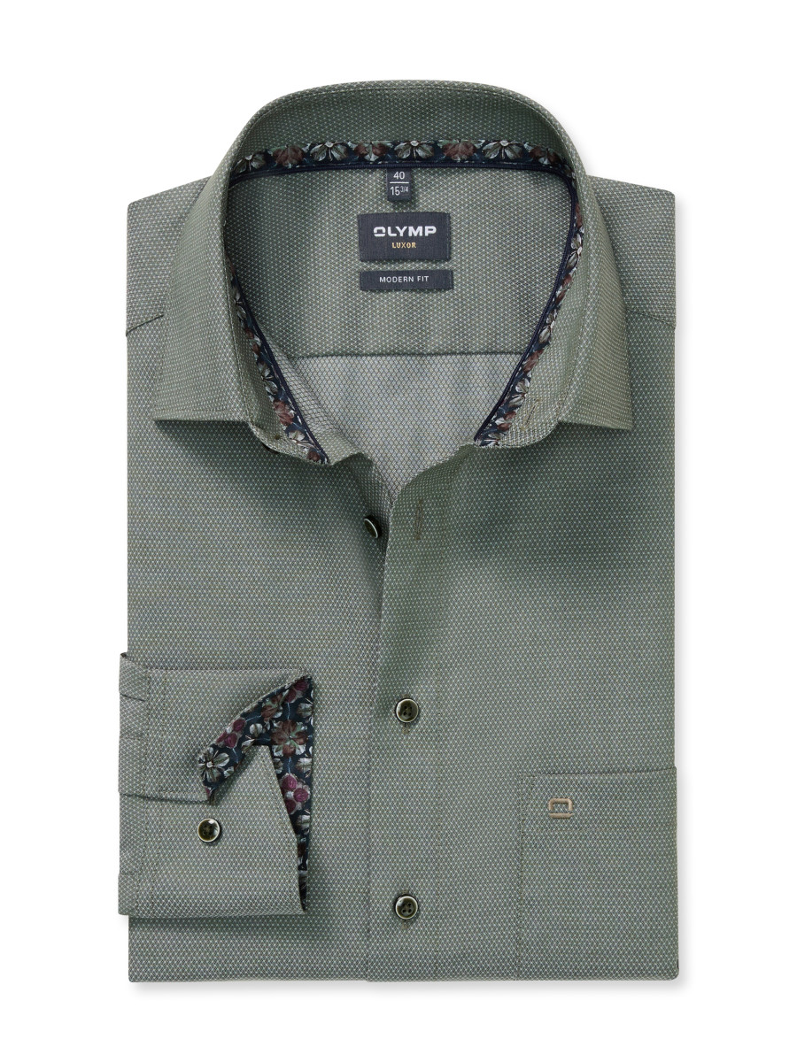 Olymp Modern Fit: Business Shirt - green (48)