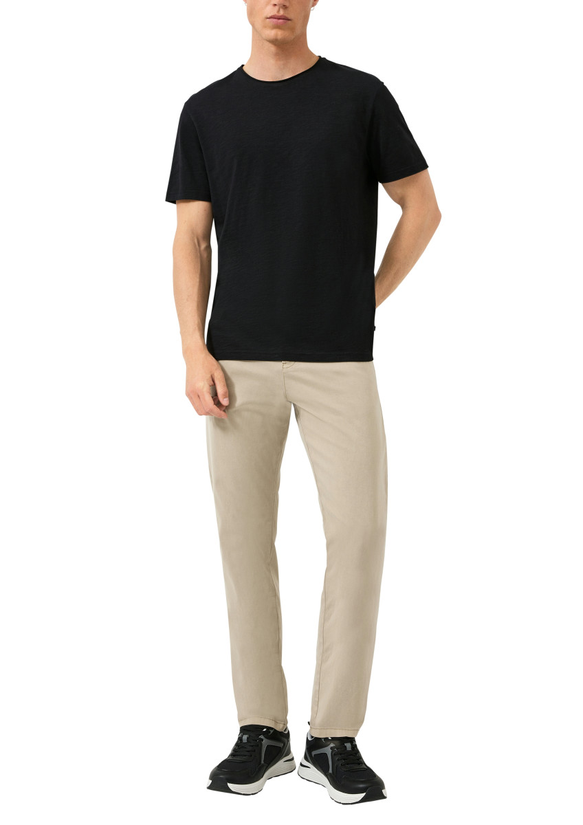 Q/S designed by Twillhose mit schmalem Bein - beige (8161)