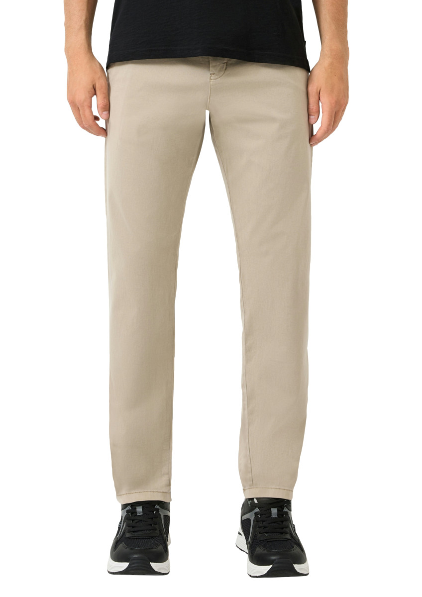 Q/S designed by Twillhose mit schmalem Bein - beige (8161)