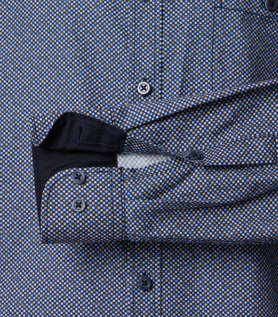 Casamoda Casual Fit: Freizeithemd - blau (100)