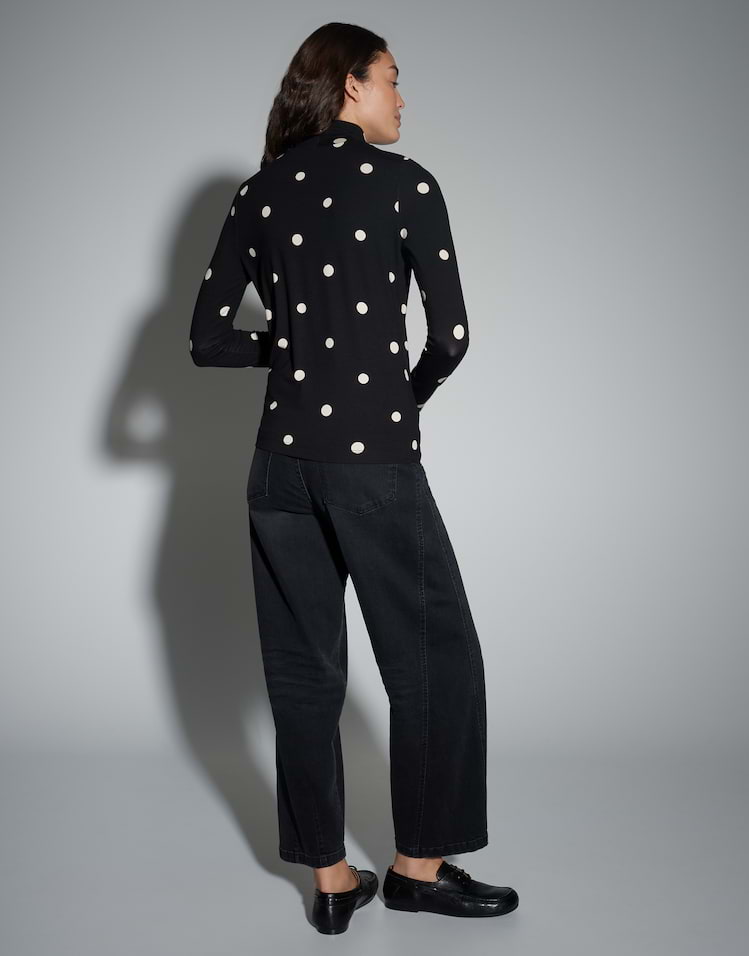 Opus Slim Longsleeve - Sipunkto - schwarz/weiß (900)