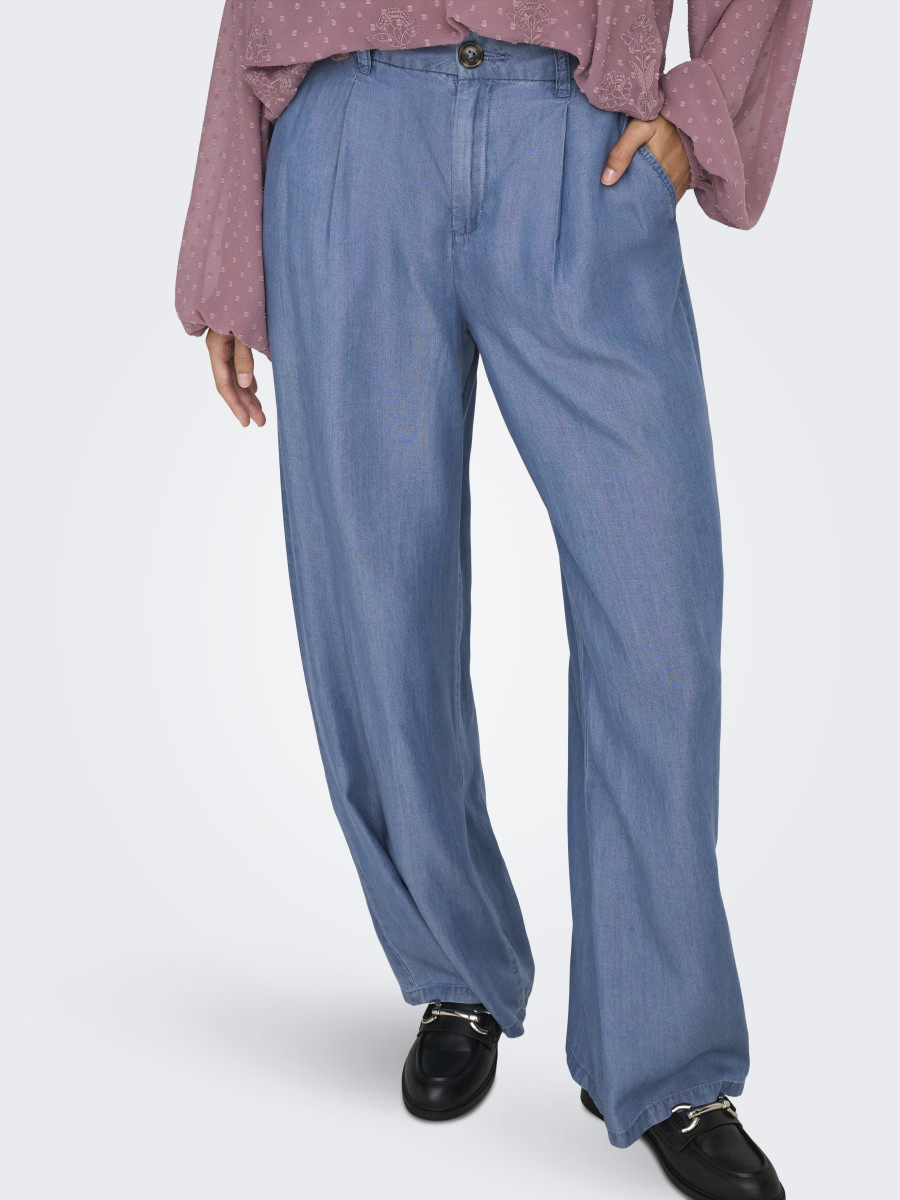 JDY Stoffhose - blau (179695)