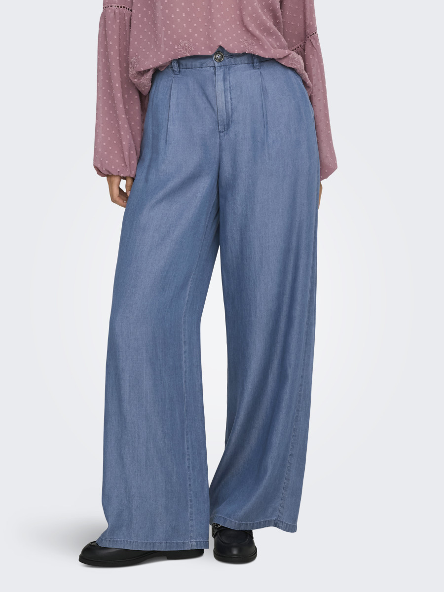 JDY Stoffhose - blau (179695)