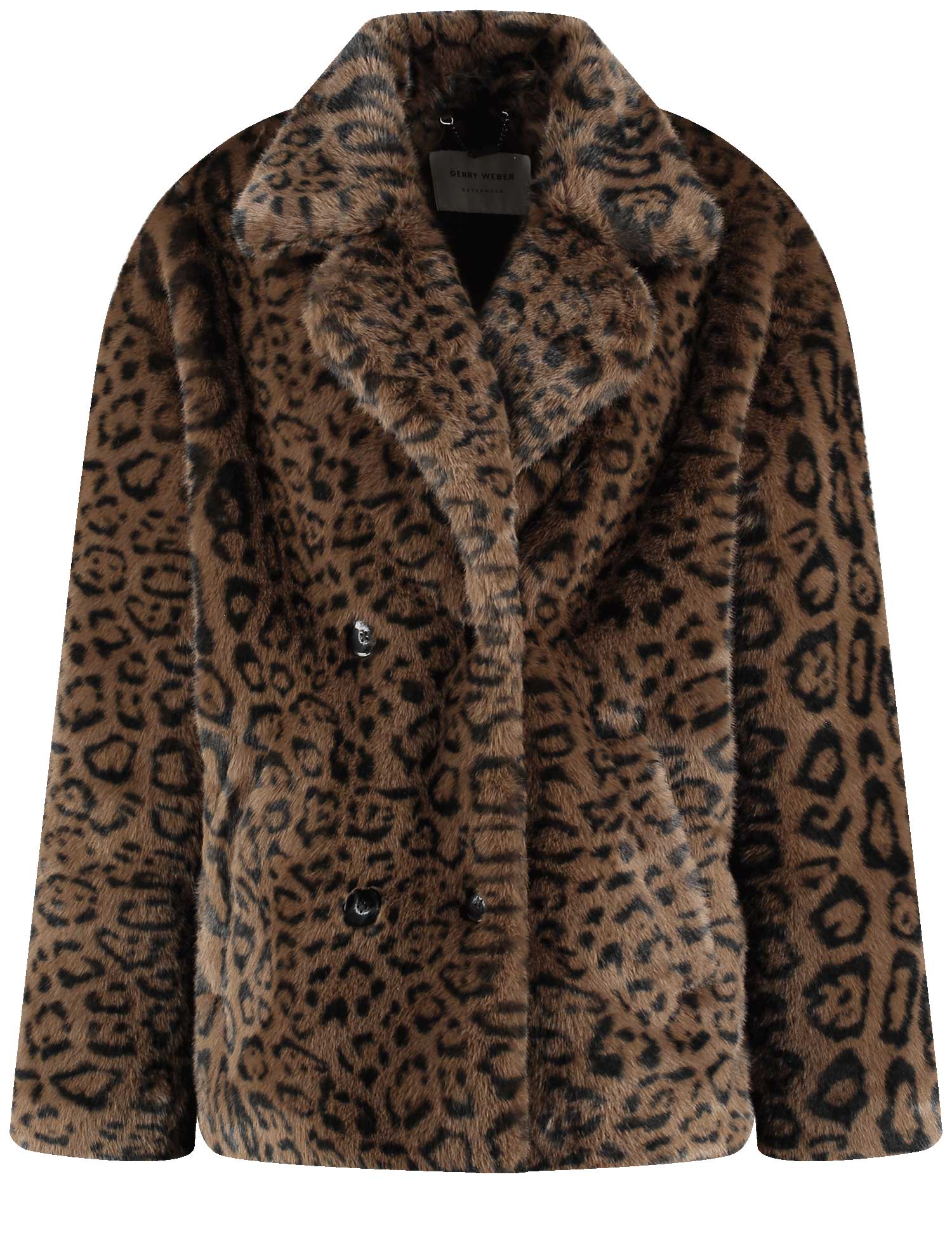 Gerry Weber Edition Jacke mit Leo-Muster - braun (07034)