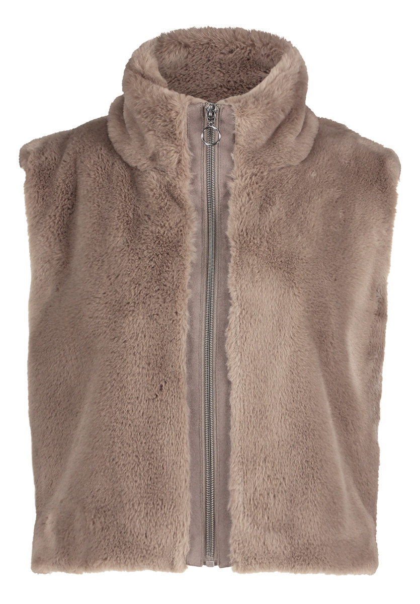 Betty Barclay Plüschweste - braun (7355)