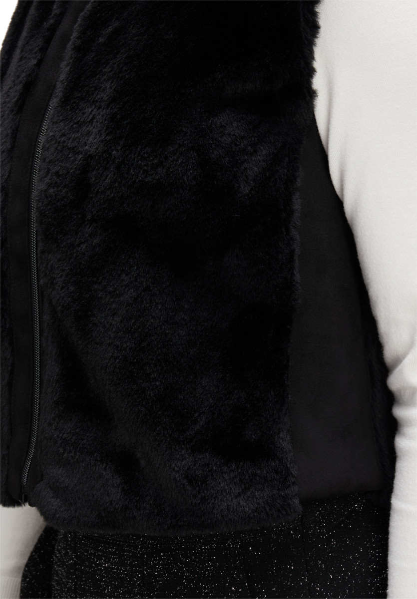 Betty Barclay Plüschweste - schwarz (9045)